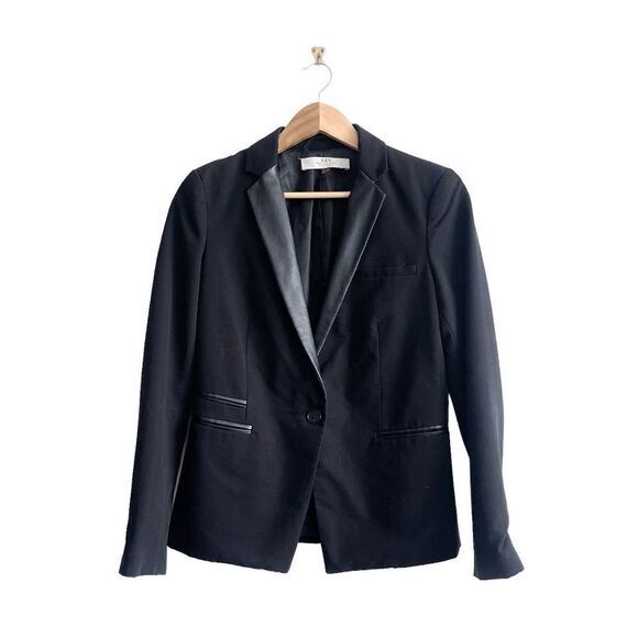 Dex Women's Tailored Tuxedo Jacket Lined Single Button Long Sleeve Black Small - Picture 1 of 8